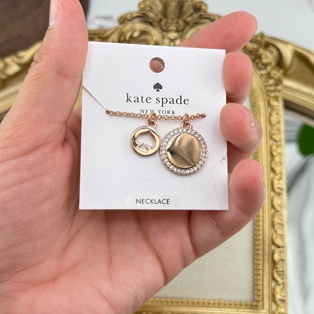 Kate Spade New York Toggle Pendant Necklace - Rose Gold Tone - Picture 3 of 6